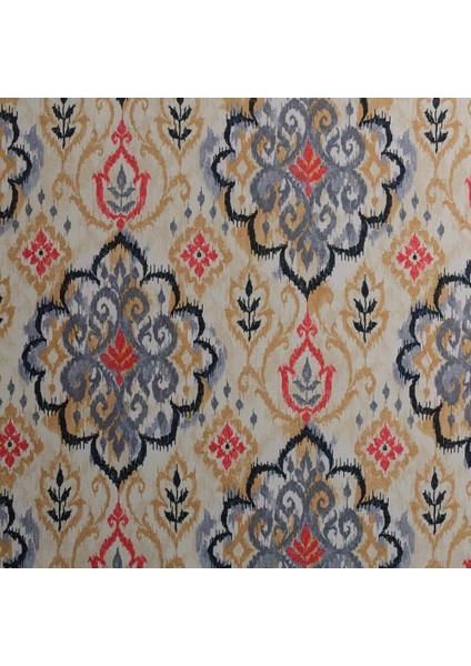 Antrasit Sütlü Kahve Renkli Modern Damask Desen Dijital Baskılı Süet Kumaş