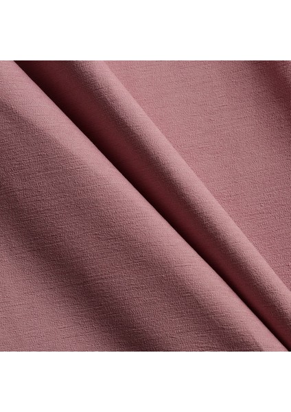 Pembe Dokuma Kadife Şönil Döşemelik Düz Renk Kumaş