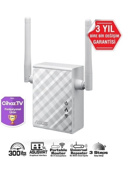 RP-N12 N300 2ANTENLI Kablosuz Menzilarttırıcı