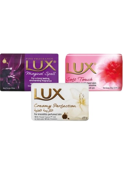 Creamy Perfection, Soft Tocuh, Magical Spell Sabun 85 gr 3' lü Set