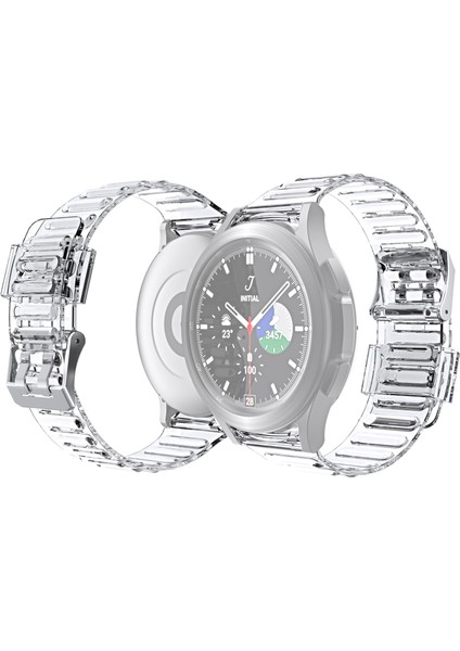 Samsung Galaxy Watch4 40Mm / 44Mm Için Silikon Kayış Şeffaf (Yurt Dışından)