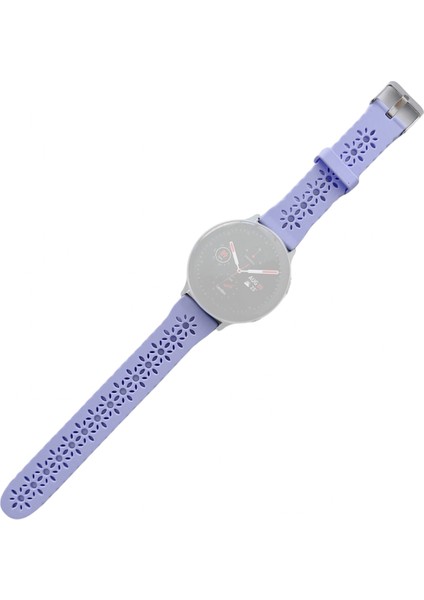 Samsung Galaxy Watch4 40Mm Için Silikon Kayış Karanfil Moru (Yurt Dışından)