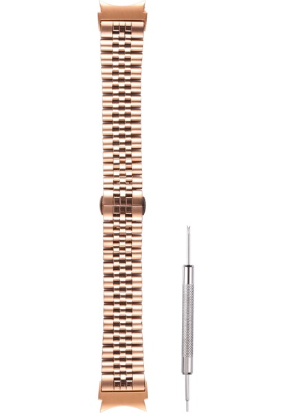 Samsung Galaxy Watch4 Için Paslanmaz Çelik Kayış 40Mm/44Mm Altın Gül (Yurt Dışından) modelleri