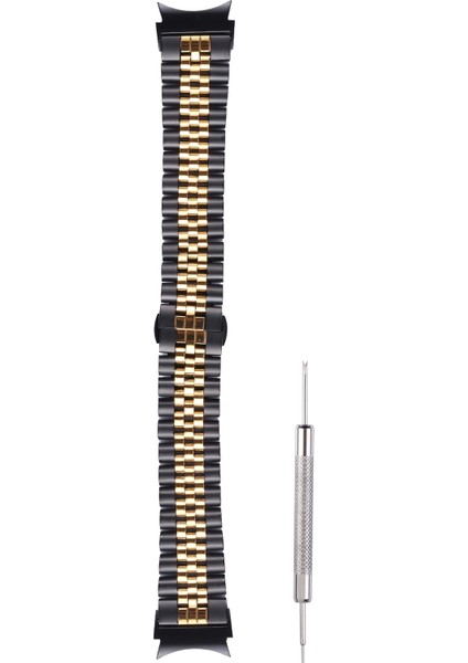 Samsung Galaxy Watch4 Için Paslanmaz Çelik Kayış 40Mm/44Mm Siyah Altın (Yurt Dışından) modelleri