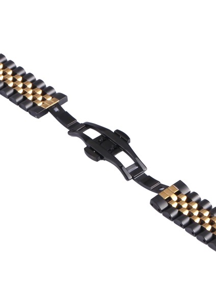 Samsung Galaxy Watch4 Için Paslanmaz Çelik Kayış 40Mm/44Mm Siyah Altın (Yurt Dışından) fırsatları