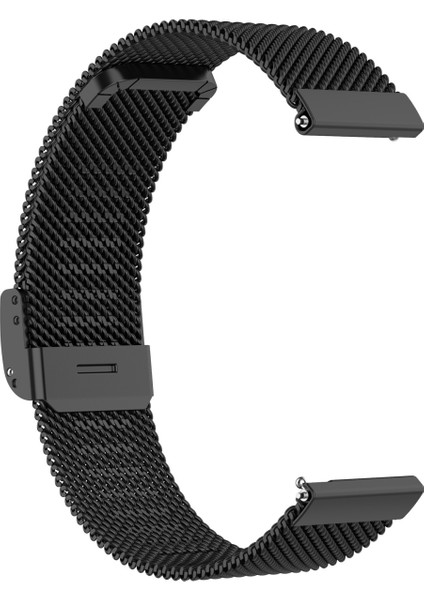 Samsung Galaxy Watch 3 41Mm Için Metal Çelik Hasır Kayış Siyah (Yurt Dışından)