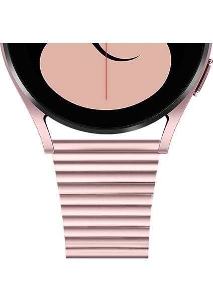 Samsung Galaxy Watch4 40Mm Için Çift Tokalı Çelik Kordonlu Saat Pembe Gül (Yurt Dışından) fiyatları