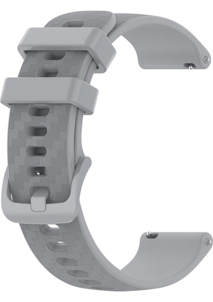 Samsung Galaxy Watch Active 2 Için 20Mm Silikon Kayış 40Mm / 44Mm Gri (Yurt Dışından)