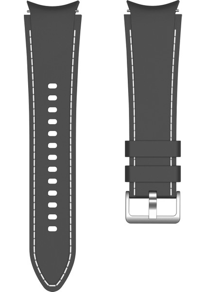 Samsung Galaxy Watch4 / Watch4 Classic Için Silikon Kayış Siyah Beyaz (Yurt Dışından) fiyatları