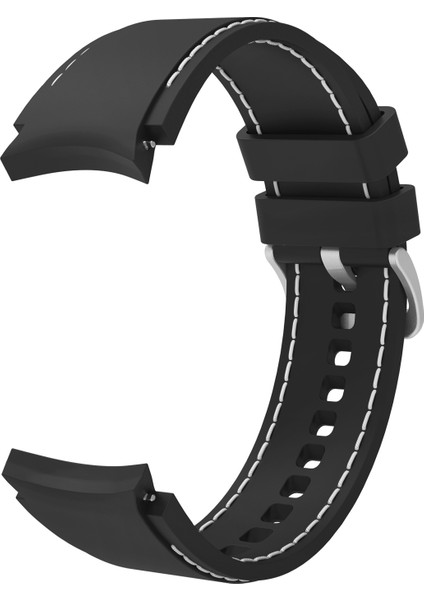 Samsung Galaxy Watch4 / Watch4 Classic Için Silikon Kayış Siyah Beyaz (Yurt Dışından) modelleri