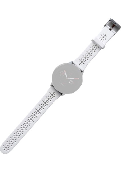Samsung Galaxy Watch 42Mm Için Silikon Kayış Beyaz (Yurt Dışından)
