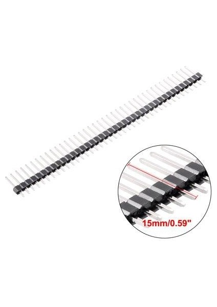 1X40 15MM Erkek Header 40 Pin 2.54MM 180 Derece