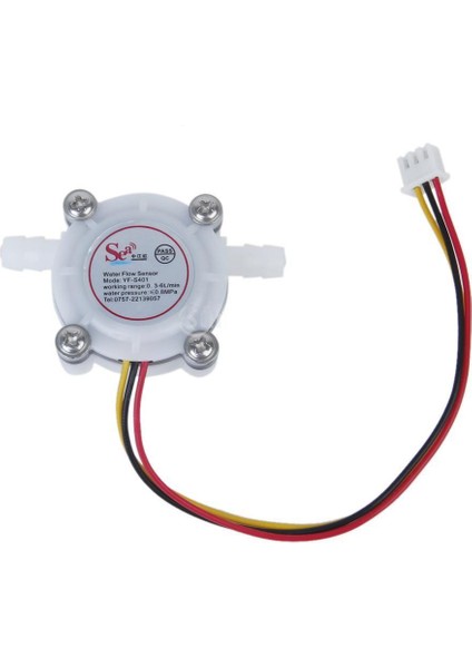 YF-S401 5-12V 2mm Su Akış Sensörü (Deniz) Debimetre 0.3-6LDk