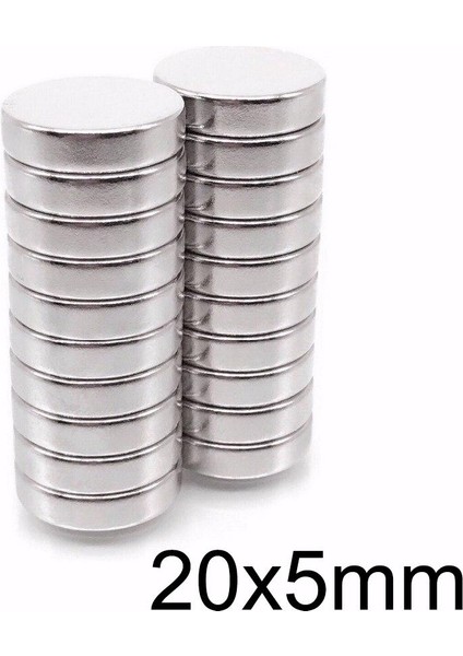 20X5MM Neodyum Güçlü Mıknatıs - Neodim Magnet