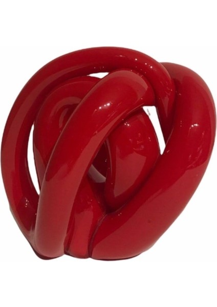 Murano Cam Düğüm Kırmızı