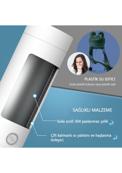 400 ml 220 V Elektrikli Taşınabilir Su Isıtıcı (Yurt Dışından)
