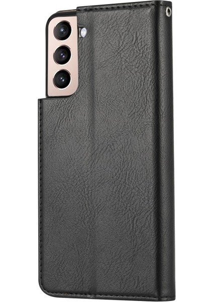 Samsung Galaxy S22 5g Için Manyetik Pu Deri Koruyucu Telefon Kapaklı Kılıf (Yurt Dışından)