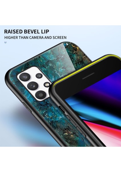 Galaxy A53 5g Için Mermer Desenli Temperli Cam + Pc + Tpu Hibrit Telefon Kılıfı - Beyaz (Yurt Dışından) modelleri