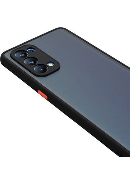 Oppo Reno 5 5g London Serisi Darbeye Dayanıklı Kılıf - Buzlu Siyah indirimleri