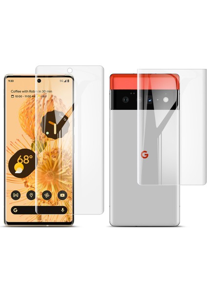 Google Pixel 6 Pro Full Ön Arka Kaplama Tpu Soft Koruma Filmi