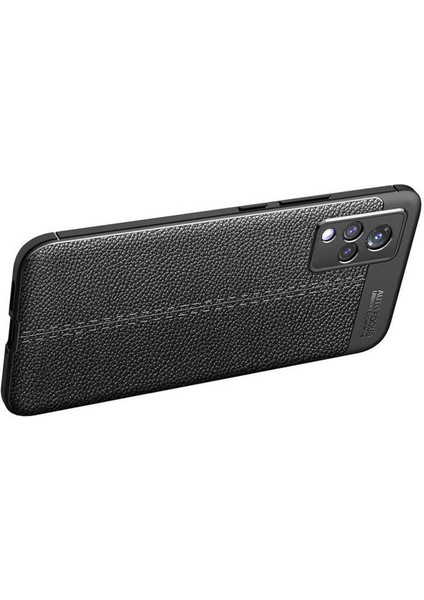 Vivo V21 Leather Silikon Kılıf - Siyah modelleri