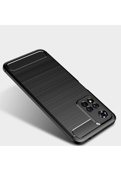 Xiaomi Redmi Note 11 Pro Çin Versiyon Brushed Carbon Fiber Silikon Kılıf - Siyah fiyatları