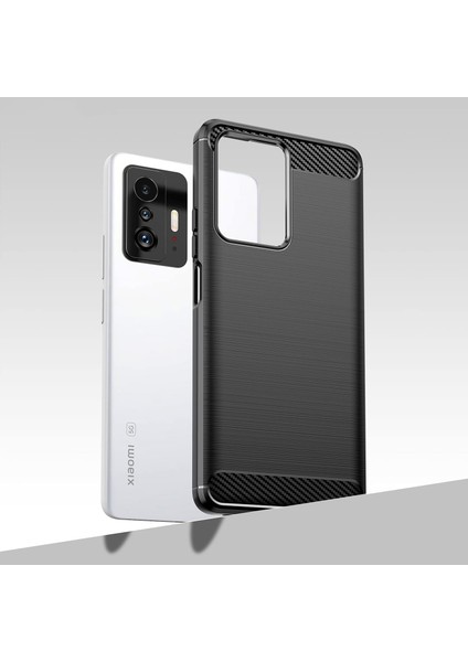 Xiaomi 11T Brushed Carbon Fiber Silikon Kılıf - Siyah fırsatları