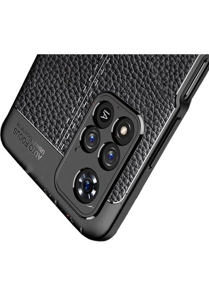 Xiaomi Redmi Note 11 Pro Çin Versiyon Leather Silikon Kılıf - Siyah fırsatları