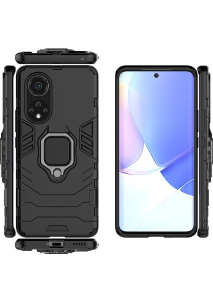 Huawei Nova 9 Batman Serisi Yüzük Standlı Armor Kılıf - Siyah fiyatları