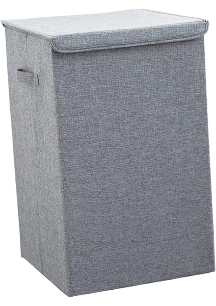 Katlanabilir Çamaşır Sepeti Atmak Havlu Kutusu Gri L Gri L