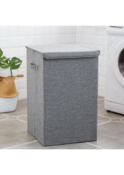 Katlanabilir Çamaşır Sepeti Atmak Havlu Kutusu Gri L Gri L modelleri