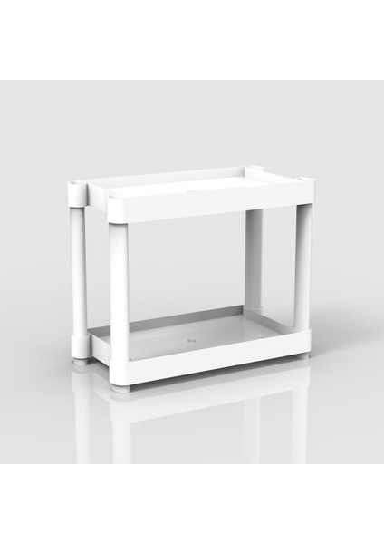 2 Raflı Plastik Tezgahüstü Organizer (Small Model)