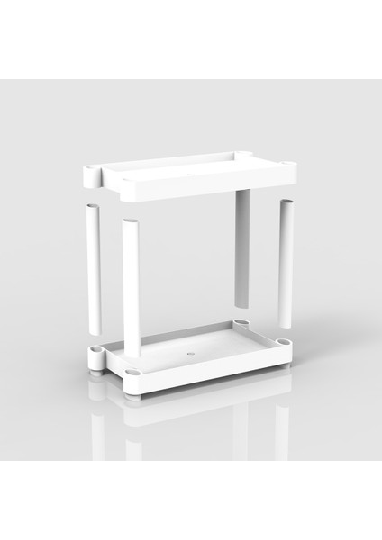 2 Raflı Plastik Tezgahüstü Organizer (Small Model)