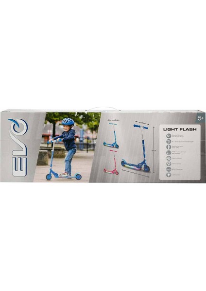 Hti Toys Evo 2 Tekerlekli Flash Işıklı Mavi Scooter modelleri