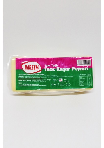 Tam Yağlı Kaşar Peyniri 1000 gr
