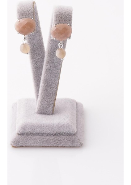 Ay Taşı - Güneş Taşı Doğal Taş Küpe fiyatları