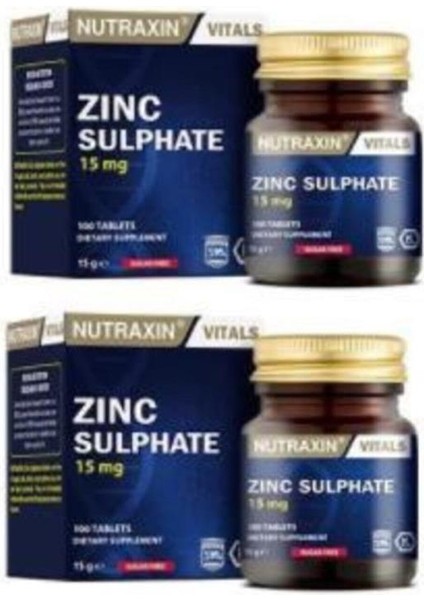 Zinc 15 Mg 100 Tablet X2