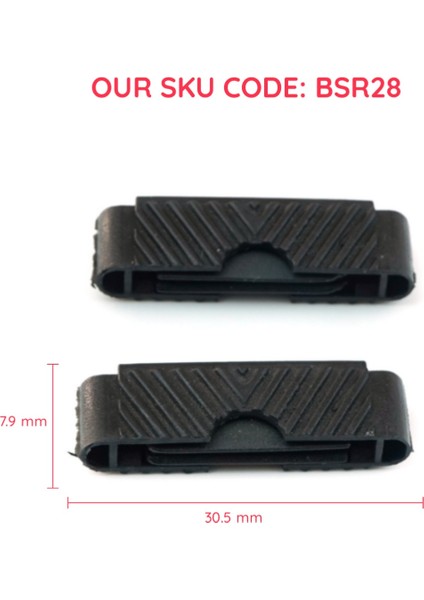 BSR28 Peugeot 206 307 406 407 İçin 2 Adet Sunroof Tamir Klipsi