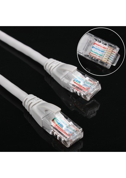 Cat6 RJ45 Vodafone Net Fiber Adsl Modem Bilgisayar Arası Ethernet Internet Kablo Cat6 10 mt