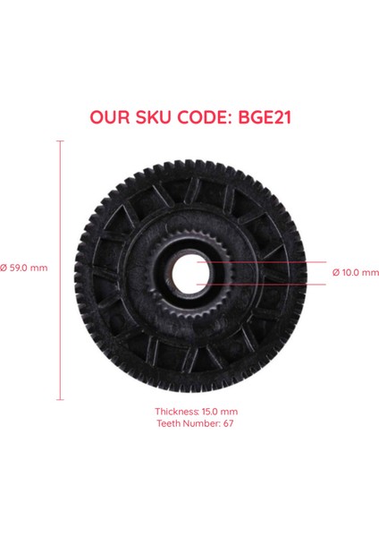 BGE21 Opel Astra Vectra Corsa Ford Fiesta İçin Aktüatör Aktarma Motor Dişlisi