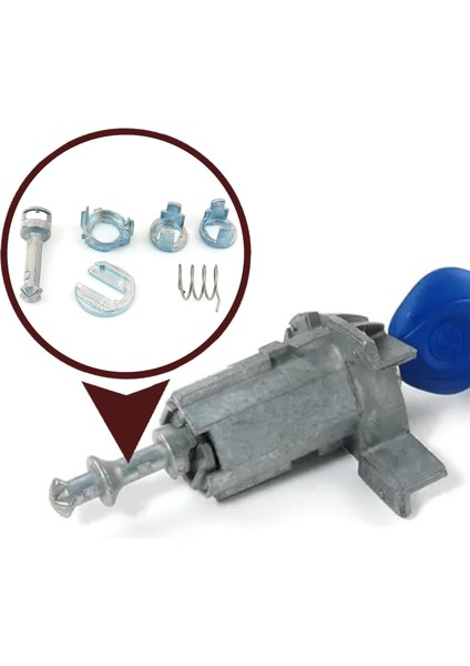 BDP21 BMW X3 E83 X5 E53 İçin Ön Kapı Kilidi Tamir Takımı 3B0837167 40 mm