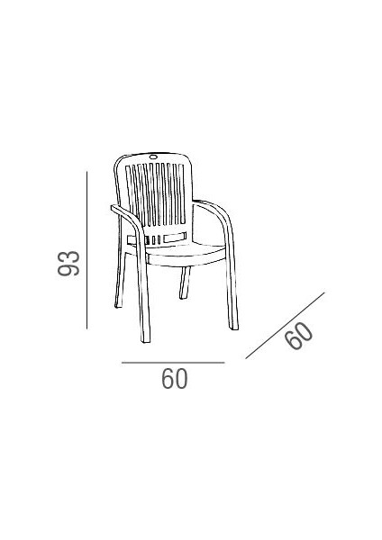 Swıng Monoblok Sandalye (4'lü Set)