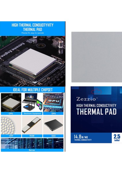 Termal Ped Gres Pad 120X120MM Cpu Laptop Için Soğutucu Bellek SSD Soğutucu 120X120X2.5MM (Yurt Dışından) indirimleri