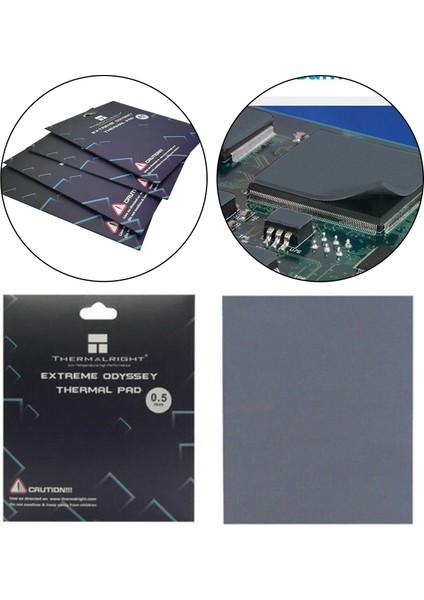 Silikon Termal Pad 12.8 W / Mk Kalınlığı Ile 0.5 / 1/2 / 3mm Isı Direnci Yüksek Sıcaklık Dayanımı Pc Laptop Için Gpu / Cpu / LED Soğutucu - 2.0mm Kalın (Yurt Dışından)