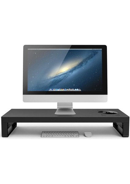Alüminyum Bilgisayar Pc Monitör Masası Bizim Için Kablosuz Şarj ile Standı (Yurt Dışından) fırsatları