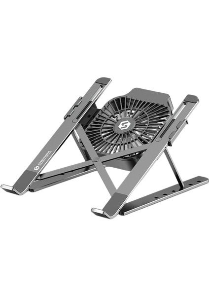 Hafif Laptop Tablet Standı Dizüstü Gri Gri Fan Için Soğutma Fanı ile (Yurt Dışından)