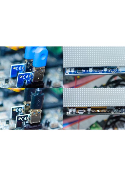 Pcı-E Ver 009S 1x Ila 16X Grafik Uzatma USB 3.0 Adaptörü Mavi USB Kablosu (Yurt Dışından)