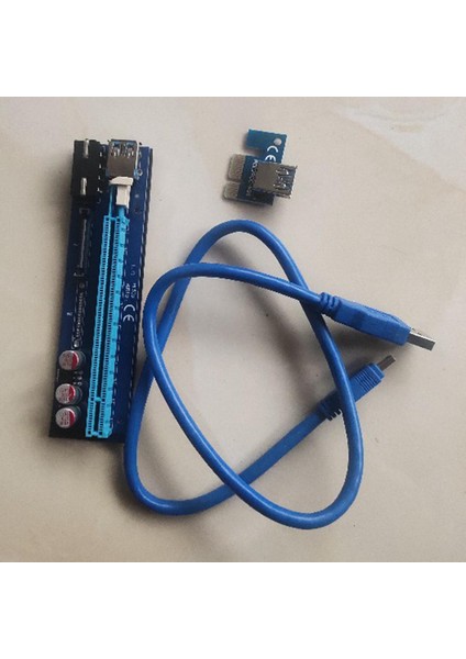 PE503 Pcı-E Gpu Rıser Kartı 4pın + Sata Adaptörü Bitcoin Miner Için Sata Güç (Yurt Dışından)