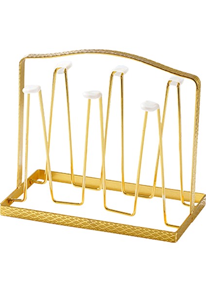 Sunnimix Metal Dikdörtgen Sunum Tepsisi 23x13x20.7cm -Altın (Yurt Dışından)