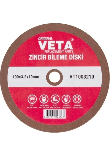 Veta VT1003210 Zincir Bileme Diski 100X3.2X10MM - ZB85